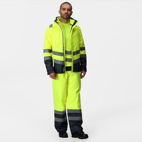 Regatta Pro 3-in-1 Hi-Vis Two-Tone Jacket (Yellow)